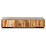 Hudson Large Rectangular Coffee Table, Spalted Primavera-Furniture - Accent Tables-High Fashion Home