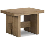 Isaac End Table, Rubbed Light-Furniture - Accent Tables-High Fashion Home