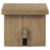 Isaac End Table, Rubbed Light-Furniture - Accent Tables-High Fashion Home