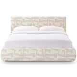 Isla Bed, Cream Jacquard