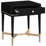 Julieta Nightstand, Black-Furniture - Bedroom-High Fashion Home