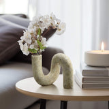 Karnora Curly Vase, Natural-Accessories-High Fashion Home