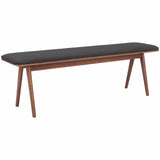 Kazwali Bench, Black-Furniture - Benches-High Fashion Home