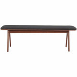 Kazwali Bench, Black-Furniture - Benches-High Fashion Home