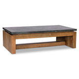 Kenneth Coffee Table, Polished Black-Furniture - Accent Tables-High Fashion Home