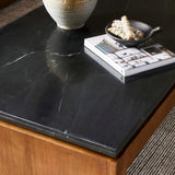 Kenneth Coffee Table, Polished Black-Furniture - Accent Tables-High Fashion Home