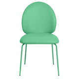 Lauren Vegan Leather Dining Chair, Green, Set of 2-Furniture - Dining-High Fashion Home