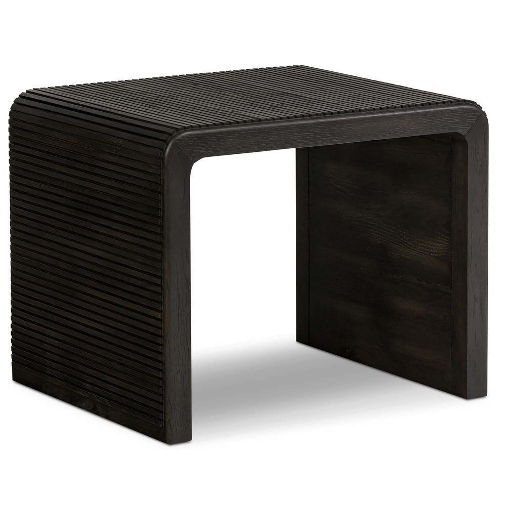 Leo End Table, Smoked Black-Furniture - Accent Tables-High Fashion Home