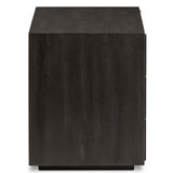 Leo Nightstand, Smoked Black-Furniture - Bedroom-High Fashion Home