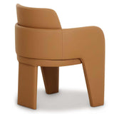 Leo Performance Vegan Leather Dining Chair, Tan