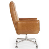 Lionel Leather Desk Chair, Chaps Saddle-Furniture - Office-High Fashion Home