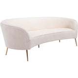 Luna Sofa, Cream-Furniture - Sofas-High Fashion Home