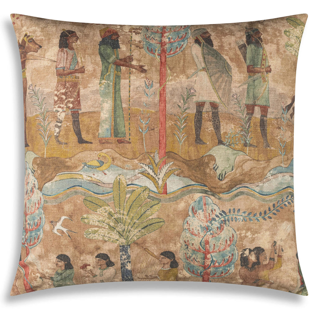 Mesopotamia Pillow, Parchment-Accessories-High Fashion Home