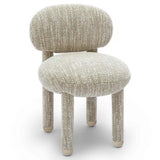 Manu Side Chair, Beige-Furniture - Dining-High Fashion Home