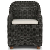 Messina Outdoor Dining Arm Chair, Charcoal-Furniture - Outdoor-High Fashion Home