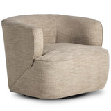 Mila Swivel Chair, Laken Stone-Furniture - Chairs-High Fashion Home