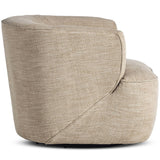 Mila Swivel Chair, Laken Stone