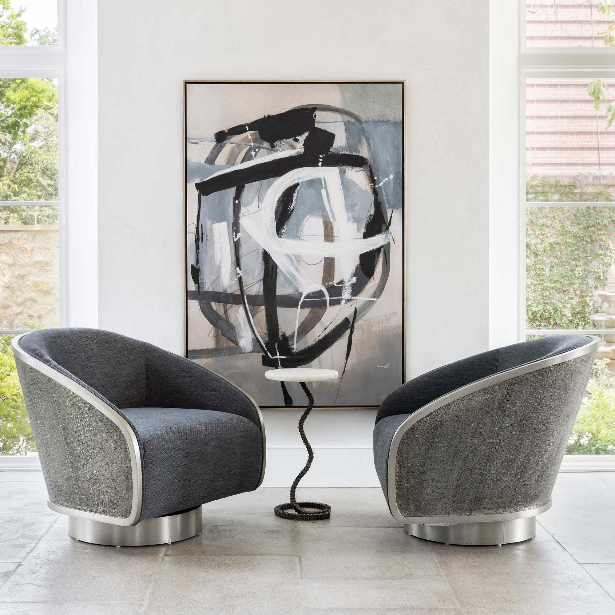 Miles Swivel Chair 1160 011 High Fashion Home