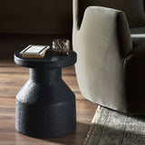 Odeon End Table, Distressed Graphite-Furniture - Accent Tables-High Fashion Home