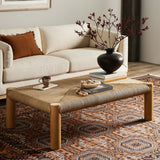 Olin Coffee Table, Light Wash-Furniture - Accent Tables-High Fashion Home