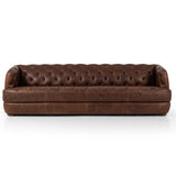 Paul Leather Sofa, Raleigh Cigar