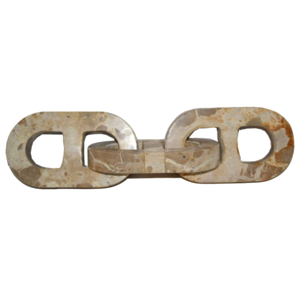 Pompano Marble Chain, Beige-Accessories-High Fashion Home