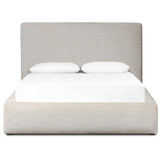 Quincy Bed, Plushtone Linen-Furniture - Bedroom-High Fashion Home