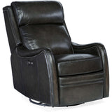 Stark Leather Power Swivel Glider Recliner, Brindisi Trinita-Furniture - Chair-High Fashion Home