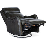 Stark Leather Power Swivel Glider Recliner, Brindisi Trinita-Furniture - Chair-High Fashion Home