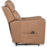 Thyme Leather Power Recliner w/Lift, Seville Fawn-Furniture - Chair-High Fashion Home