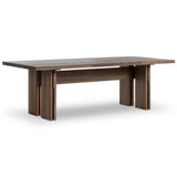 Railay Outdoor Dining Table, Stained Toasted Brown-Furniture - Outdoor-High Fashion Home