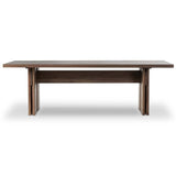 Railay Outdoor Dining Table, Stained Toasted Brown-Furniture - Outdoor-High Fashion Home