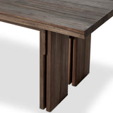 Railay Outdoor Dining Table, Stained Toasted Brown-Furniture - Outdoor-High Fashion Home