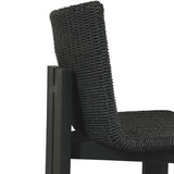 Roxy Outdoor Dining Chair, Faux Black Hyacinth, Set of 2-Furniture - Outdoor-High Fashion Home