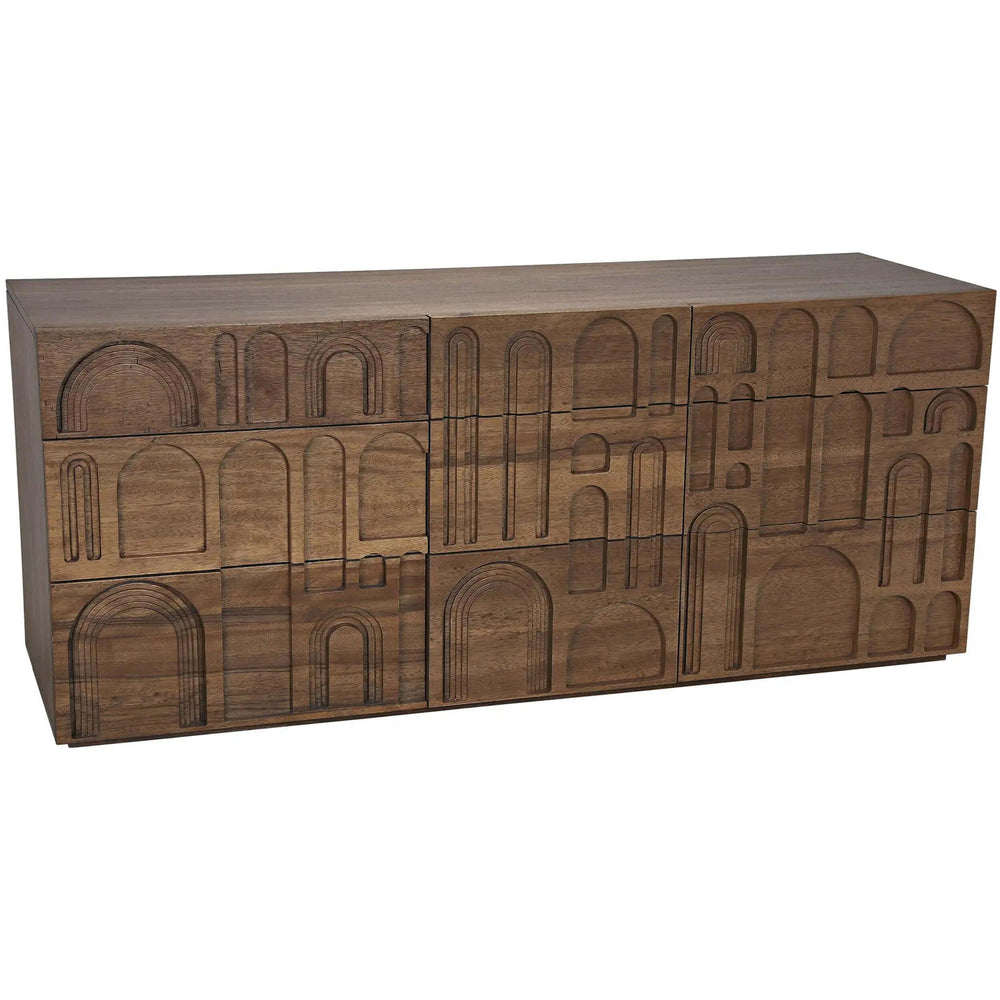 Royce Sideboard, Dark Walnut-High Fashion Home