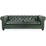 Charleston Tufted Leather Sofa, Sarzana Portal-Furniture - Sofas-High Fashion Home