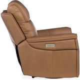 Lyra Zero Gravity Power Leather Recliner, Sahara Sandalwood-Furniture - Chair-High Fashion Home