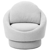 Sammy Swivel Chair, Light Grey-Furniture - Chairs-High Fashion Home