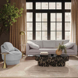 Sammy Swivel Chair, Light Grey-Furniture - Chairs-High Fashion Home