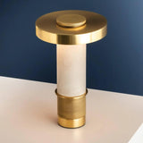 Sefton Rechargeable Lamp, Aged Brass-Lighting-High Fashion Home