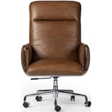 Sherman Leather Desk Chair, Sonoma Chestnut-Furniture - Office-High Fashion Home