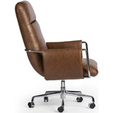 Sherman Leather Desk Chair, Sonoma Chestnut-Furniture - Office-High Fashion Home