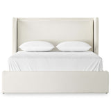 Sophia Bed, Cream-Furniture - Bedroom-High Fashion Home