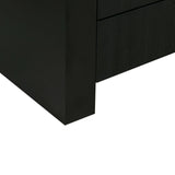 Hump 6 Drawer Dresser, Black