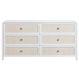 Patty 6 Drawer Dresser, White