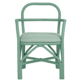 Ginny Rattan Dining Chair, Green-Furniture - Dining-High Fashion Home