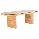 Caren Oval Dining Table, Natural