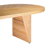 Caren Oval Dining Table, Natural