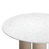 Parcino Outdoor Round Dining Table, Terrazzo-Furniture - Dining-High Fashion Home