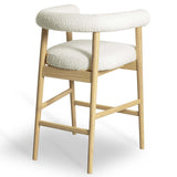 Spara Boucle Counter Stool, Cream-Furniture - Dining-High Fashion Home